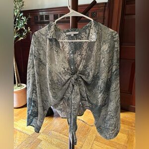 Snakeskin Wrap Top